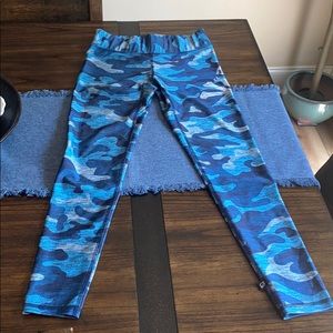Terez Blue Full Length Legging Size Medium